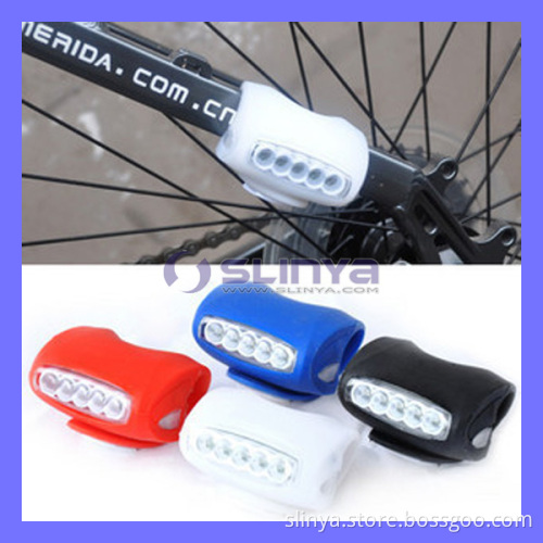 Bike Bicycle 7 LED Silicon Super Frog Head Front Lamp Light Rear Taillight (LIGHT-330)